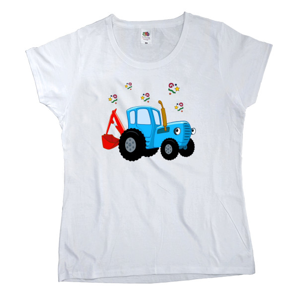 Women's T-shirt Fruit of the loom - Blue Tractor 2 - Mfest