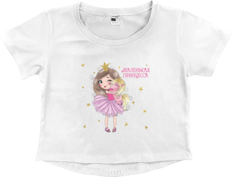 Women's Cropped Premium T-Shirt - Little Princess - Mfest