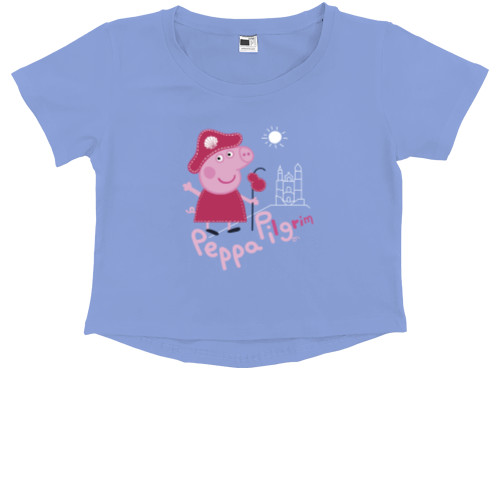 Kids' Premium Cropped T-Shirt - Peppa Pig 10 - Mfest