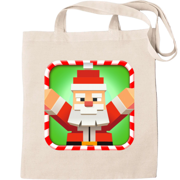 Tote Bag - Santa in Minecraft - Mfest