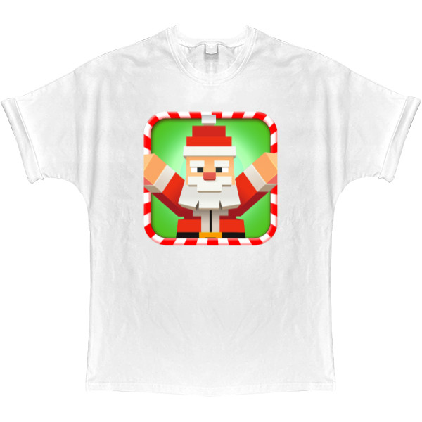 T-shirt Oversize - Santa in Minecraft - Mfest