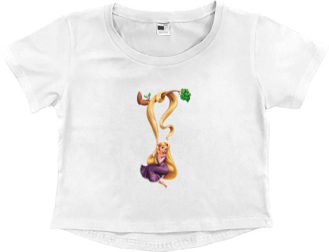 Women's Cropped Premium T-Shirt - Rapunzel - Mfest