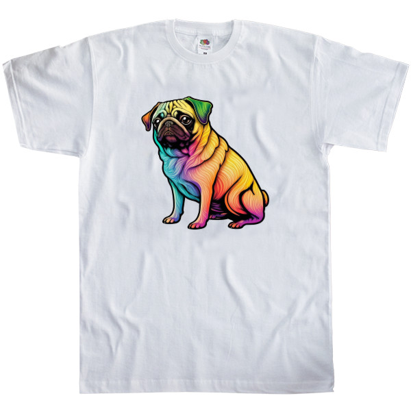 rainbow pug