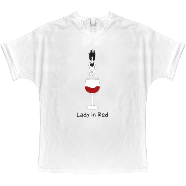 T-shirt Oversize - Lady in Red - Mfest