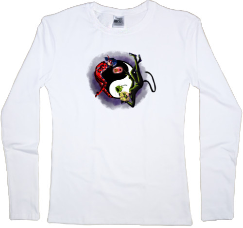 Women's Longsleeve Shirt - Lady Bug and Super Cat 3 - Mfest