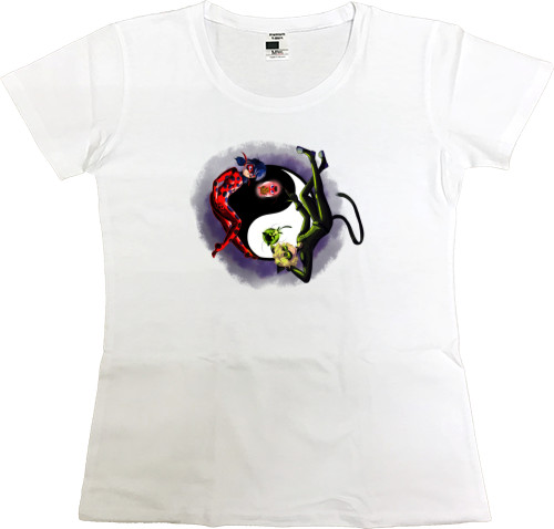 Women's Premium T-Shirt - Lady Bug and Super Cat 3 - Mfest