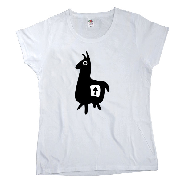 Women's T-shirt Fruit of the loom - llama fortnite - Mfest