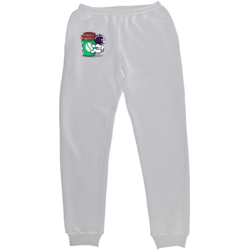 Women's Sweatpants - astronaut with coffee - Mfest