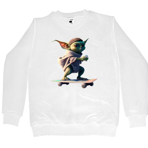 Kids' Premium Sweatshirt - Yoda on a skateboard - Mfest