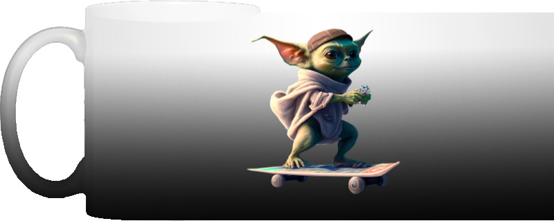 Magic Mug - Yoda on a skateboard - Mfest