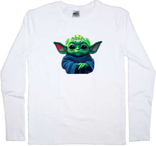 Men's Longsleeve Shirt - Yoda art - Mfest