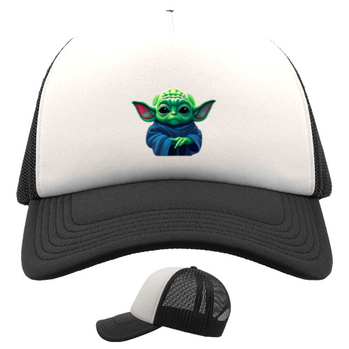 Kids' Trucker Cap - Yoda art - Mfest