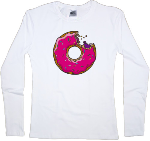 Women's Longsleeve Shirt - Donut Homer - Donut Homer 2 - Mfest