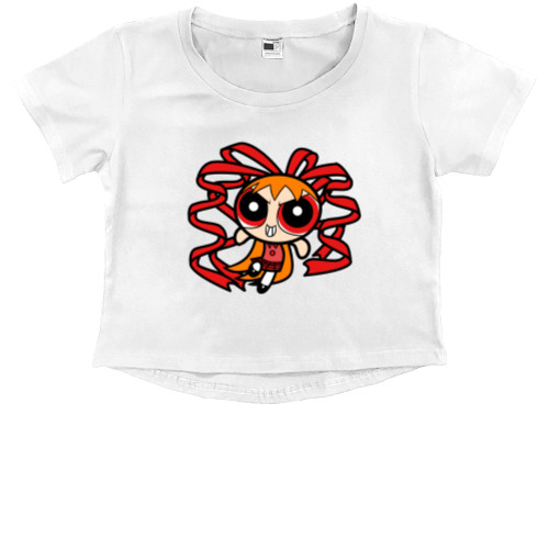 Kids' Premium Cropped T-Shirt - blossom - Mfest