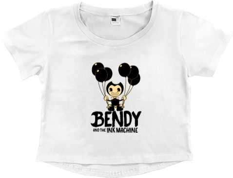 Women's Cropped Premium T-Shirt - Bendy and the Ink Machine - Mfest