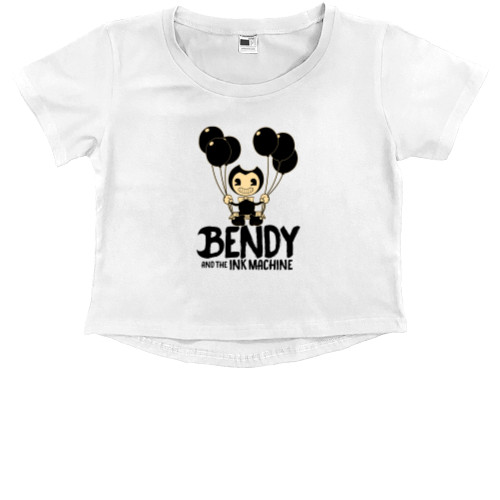 Kids' Premium Cropped T-Shirt - Bendy and the Ink Machine - Mfest