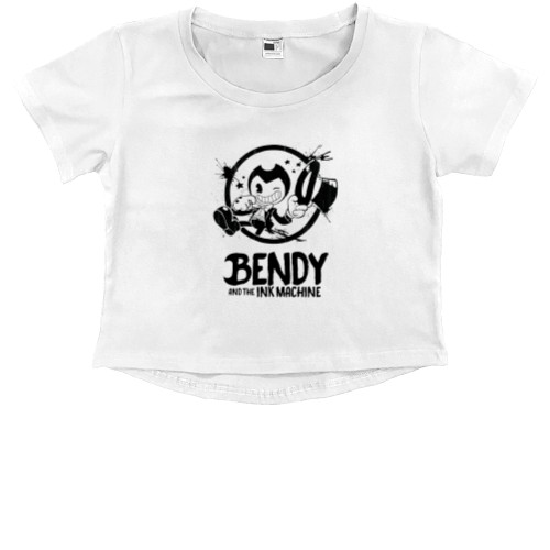 Kids' Premium Cropped T-Shirt - Bendy and the Ink Machine 32 - Mfest