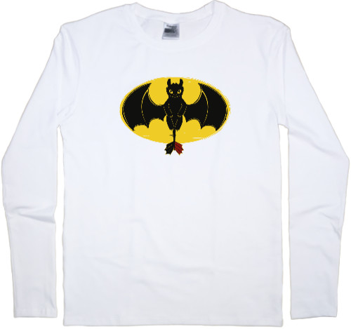 Men's Longsleeve Shirt - Toothless Batman - Mfest