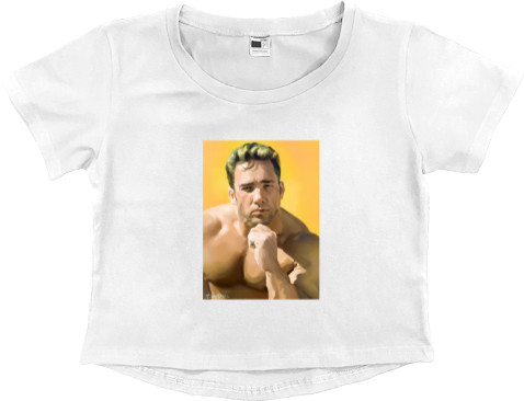 Women's Cropped Premium T-Shirt - Billy Herrington - Mfest