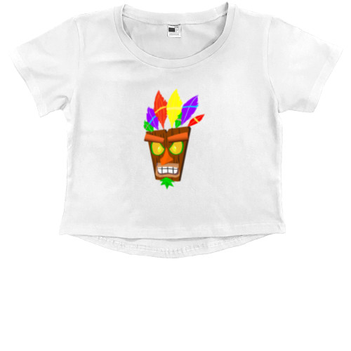 Kids' Premium Cropped T-Shirt - Aku-Aku - Mfest