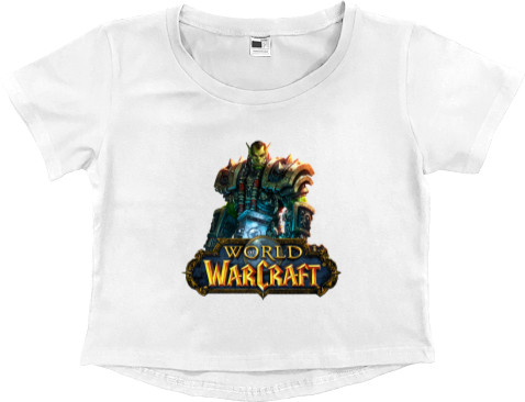 Women's Cropped Premium T-Shirt - world of warcraft Hero 2 - Mfest