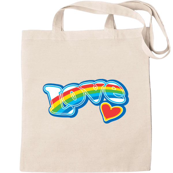 Tote Bag - love rainbow - Mfest