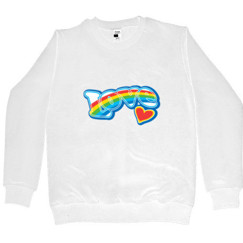 Men’s Premium Sweatshirt - love rainbow - Mfest