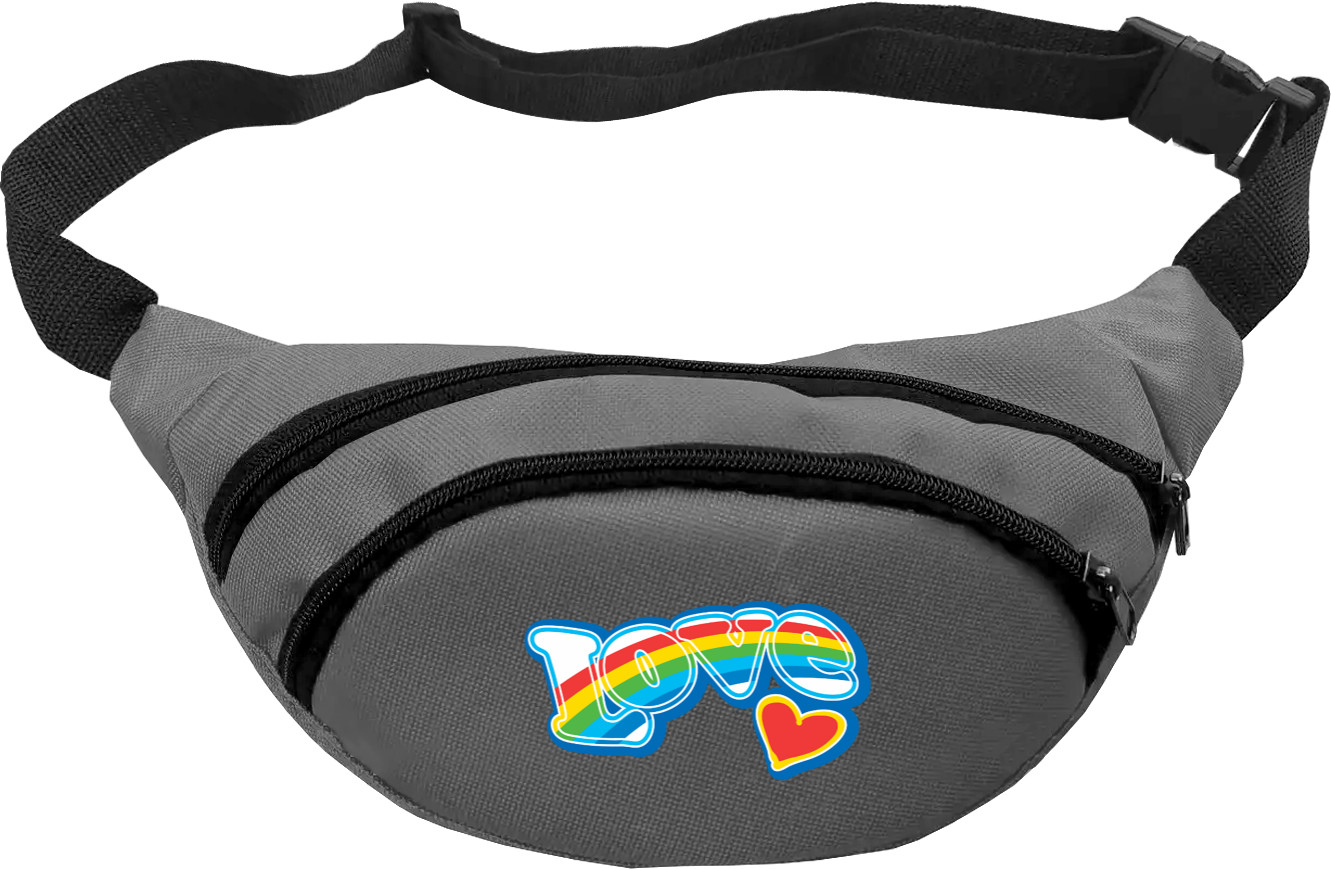 Fanny Pack - love rainbow - Mfest