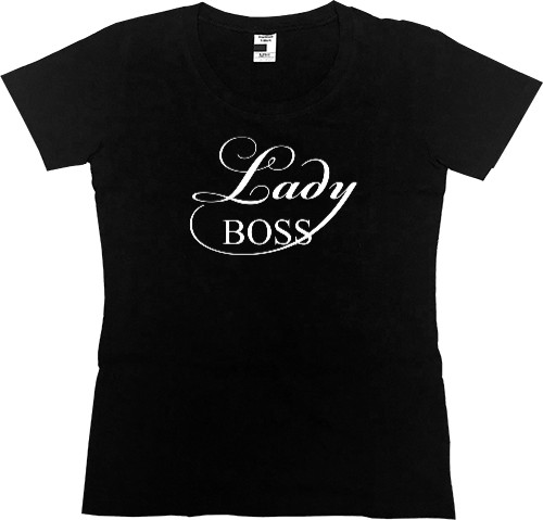 Футболка Преміум Жіноча - Lady boss - Mfest