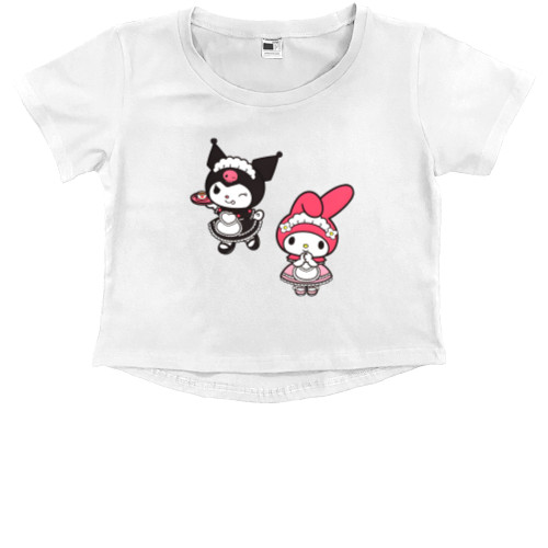 Kids' Premium Cropped T-Shirt - Kuromi 7 - Mfest