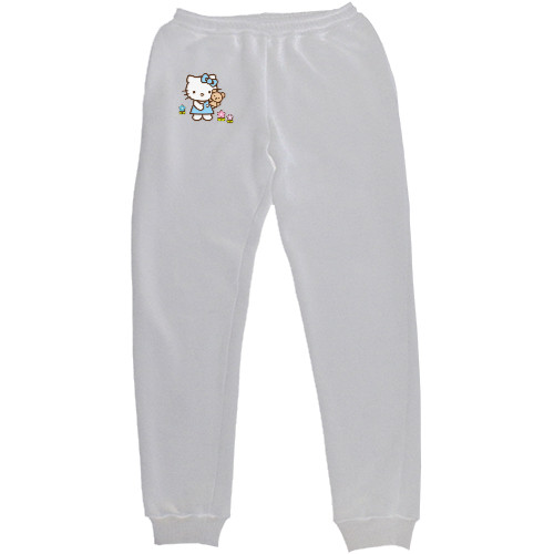 Men's Sweatpants - Kitty with a bear - Mfest