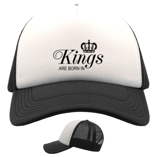 О возрасте - Kids' Trucker Cap - KINGS ARE BORN IN - Mfest