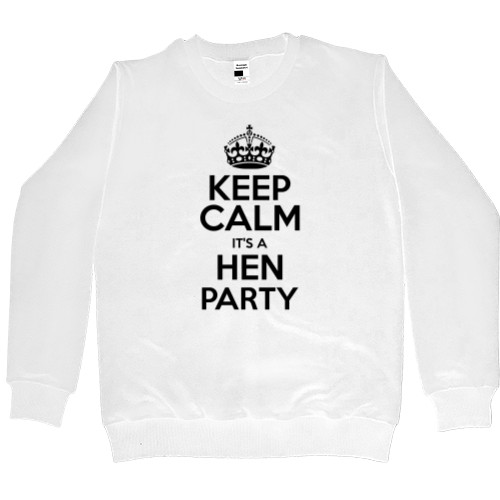 Свитшот Премиум Мужской - Keep calm It's a hen party - Mfest