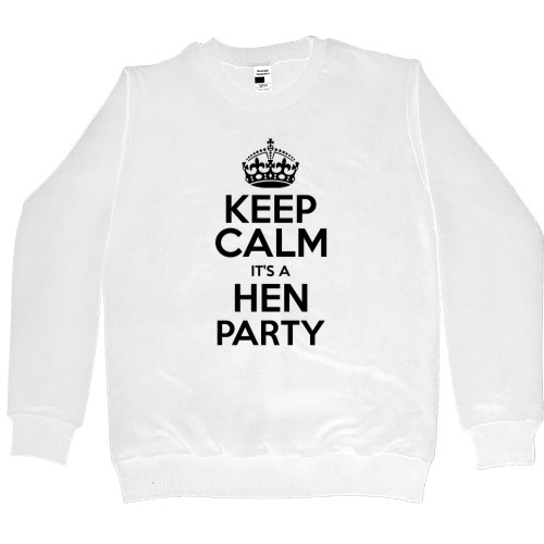 Свитшот Премиум Детский - Keep calm It's a hen party - Mfest