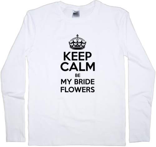 Kids' Longsleeve Shirt - Keep calm be my bride flowers - Mfest