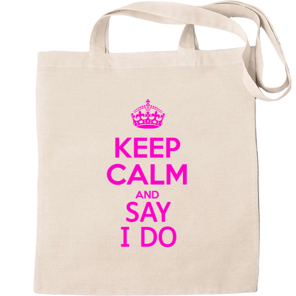 Tote Bag - keep calm and say i do - Mfest