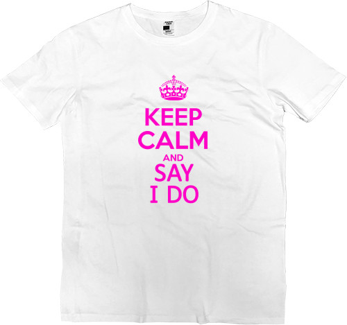 Футболка Преміум Дитяча - keep calm and say i do - Mfest