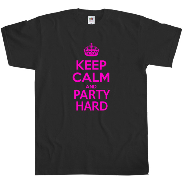 Kids' T-Shirt Fruit of the loom - keep calm and party hard - Mfest