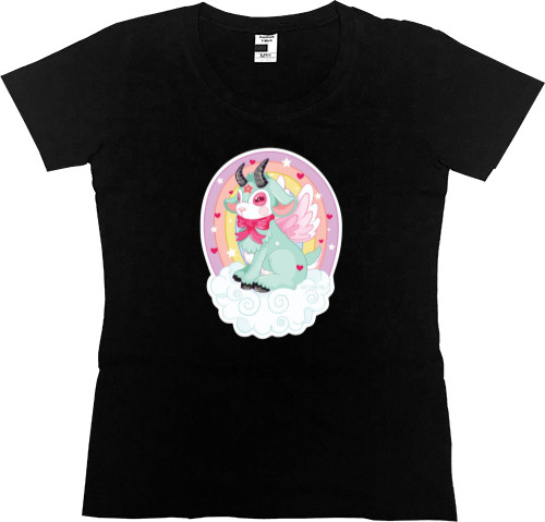 Women's Premium T-Shirt - Kawaii Baby Baphomet - Mfest