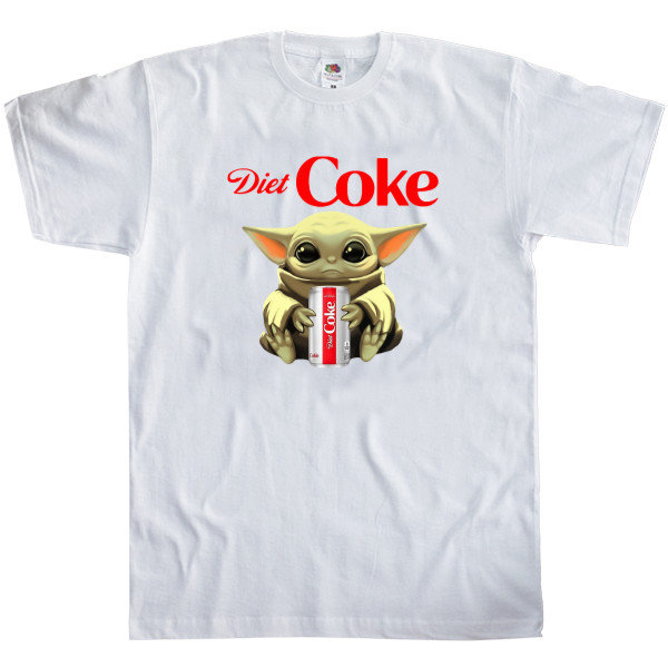 Men's T-Shirt Fruit of the loom - BABY YODA Coca-Cola - Mfest