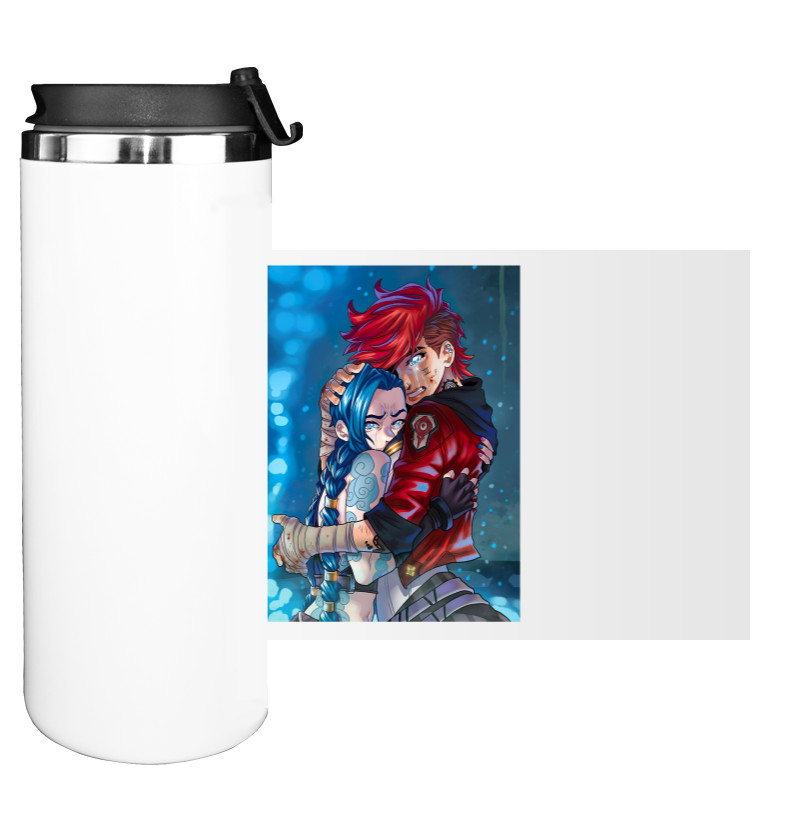 Water Bottle on Tumbler - Jinx & VI - Mfest