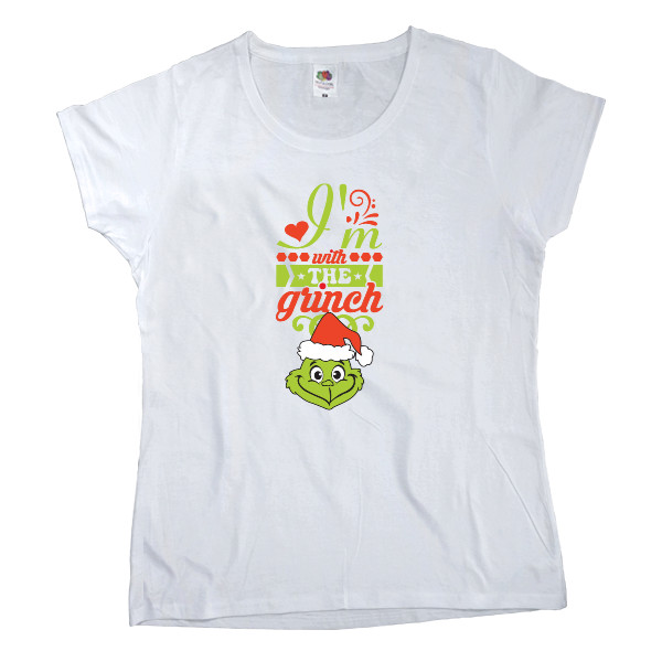 Women's T-shirt Fruit of the loom - I'm with the grinch - Mfest