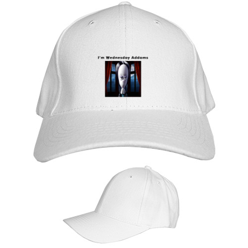 Семейка Аддамс - Kids' Baseball Cap 6-panel - I'm Wednesday Addams - Mfest