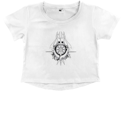 Kids' Premium Cropped T-Shirt - Hollow Knight Symbol - Mfest