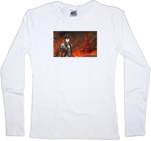 Women's Longsleeve Shirt - Genshin Impact Art - Mfest