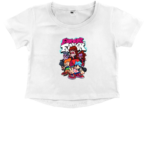 Kids' Premium Cropped T-Shirt - Friday night funkin 26 - Mfest