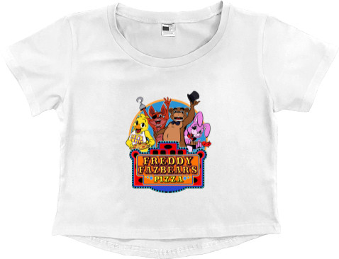 Women's Cropped Premium T-Shirt - Five Nights at Freddy's 5 - Mfest