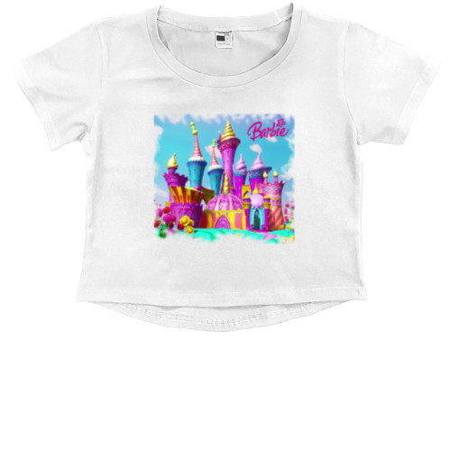 Kids' Premium Cropped T-Shirt - Barbie 5 - Mfest