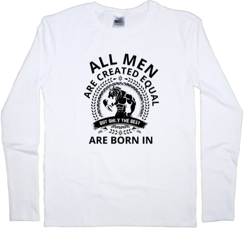 Футболка з Довгим Рукавом Чоловіча - ALL MEN ARE CREATED EQUAL - Mfest