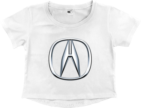 Women's Cropped Premium T-Shirt - Acura emblem - Mfest